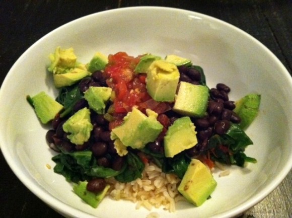 black beans and rice