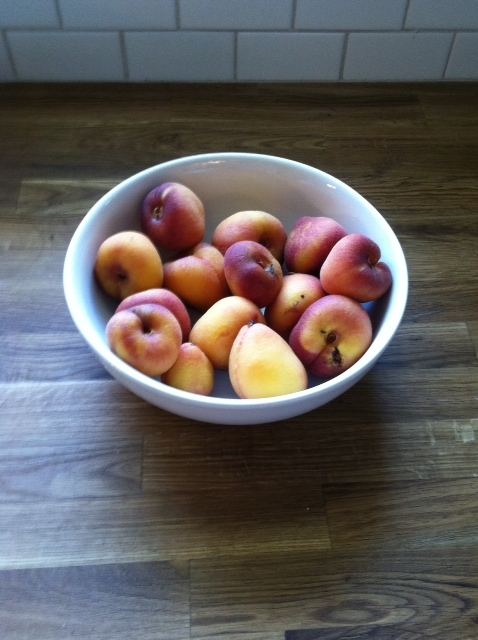 Unpeeled Peaches