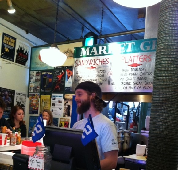 employee at market grill