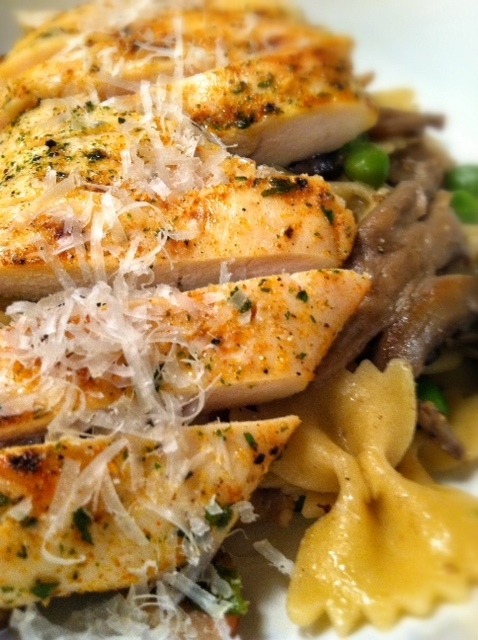 pasta with chick and parm