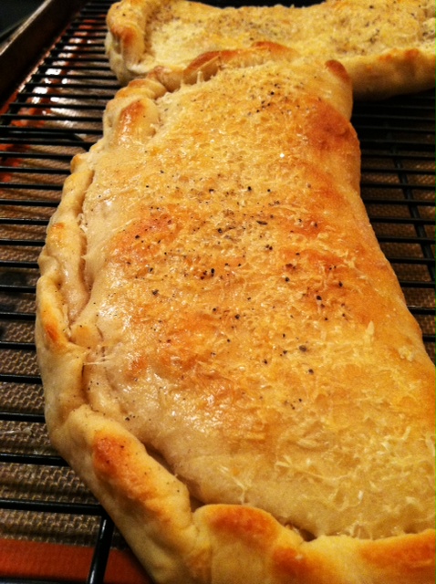 calzone on rack
