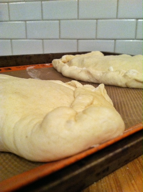 calzone rolled up