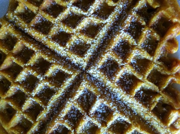 waffle with sugar